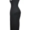 Filomena Black Maxi Dress
