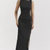 Filomena Black Maxi Dress