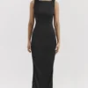 Filomena Black Maxi Dress