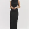 Filomena Black Maxi Dress