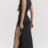 Filomena Black Maxi Dress