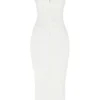 Flora Ivory Satin Corset Dress