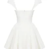 Florence White Cotton Corset Mini Dress