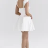 Florence White Cotton Corset Mini Dress