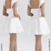 Florence White Cotton Corset Mini Dress