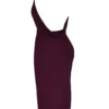 Florentina Merlot Draped Midi Dress