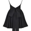 Florianne Black Bow Mini Dress