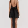 Florianne Black Bow Mini Dress