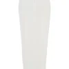 Francesca Ivory Thigh Split Midi Skirt