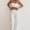 Frankie White Broderie Anglais Trousers