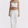 Frankie White Broderie Anglais Trousers