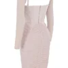 Freyja Crystal Gathered Corset Dress