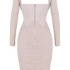 Freyja Crystal Gathered Corset Dress