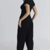 Caia Black Wool Boucle Knit Top