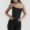 Genevieve Black Lace Back Corset