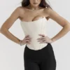 Genevieve Vintage Cream Lace Back Corset