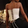 Genevieve Vintage Cream Lace Back Corset
