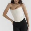 Genevieve Vintage Cream Lace Back Corset