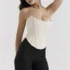 Genevieve Vintage Cream Lace Back Corset