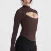 Georgina Cocoa Knitted Corset