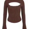 Georgina Cocoa Knitted Corset