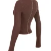 Georgina Cocoa Knitted Corset