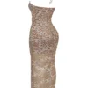 Giada Rose Gold Embroidered Sequinned Gown