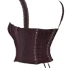 Gini Rich Brown Lace Back Corset