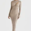 Giovanna Stone Floral Lace Maxi Dress