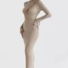 Giovanna Stone Floral Lace Maxi Dress