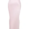 Giuliana Ballerina Pink Satin Maxi Skirt