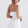 Grace Ivory Crystallised Mini Dress