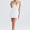 Grace Ivory Crystallised Mini Dress