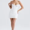 Grace Ivory Crystallised Mini Dress