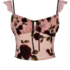 Graciela Dusty Pink Devore Top