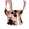 Graciela Dusty Pink Devore Top