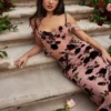 Graciela Dusty Pink Devore Top