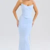 Hallie Bluebell Strapless Corset With Neck Scarf