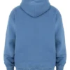 Halo Azure Cotton Fleece-Back Oversized Hoodie