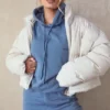 Halo Azure Cotton Fleece-Back Oversized Hoodie