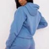Halo Azure Cotton Fleece-Back Oversized Hoodie