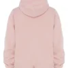 Halo Blush Cotton Fleece-Back Oversized Hoodie
