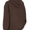 Halo Chocolate Cotton Fleece-Back Oversized Hoodie