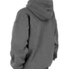 Halo Dark Grey Cotton Fleece-Back Oversized Hoodie