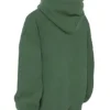 Halo Moss Cotton Fleece-Back Oversized Hoodie