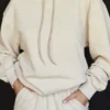 Halo Oatmeal Cotton Fleece-Back Oversized Hoodie