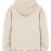 Halo Oatmeal Cotton Fleece-Back Oversized Hoodie