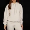 Halo Oatmeal Cotton Fleece-Back Oversized Hoodie