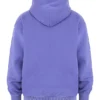 Halo Purple Cotton Fleece-Back Oversized Hoodie