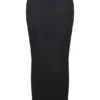 Hart Black Twill Maxi Skirt